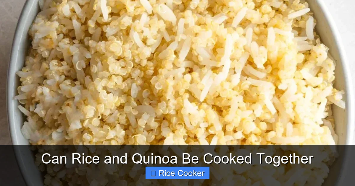Can Rice and Quinoa Be Cooked Together