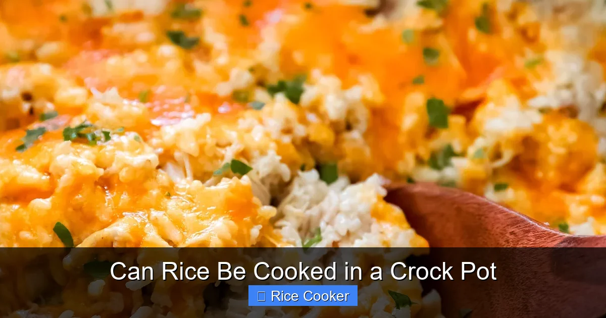 Can Rice Be Cooked in a Crock Pot