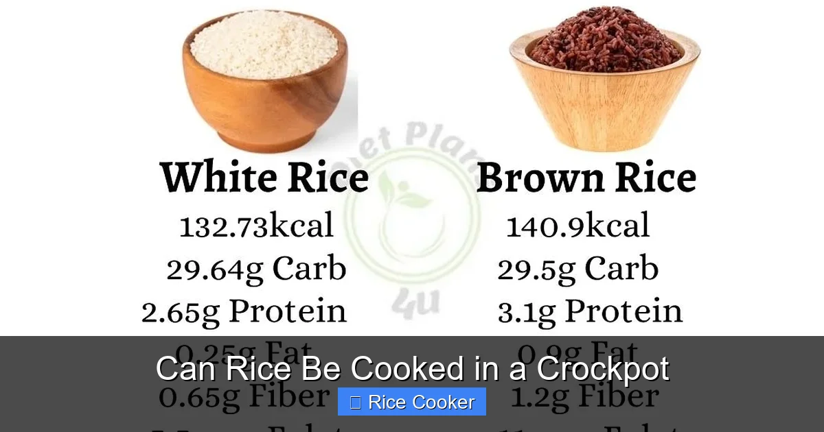 Can Rice Be Cooked in a Crockpot