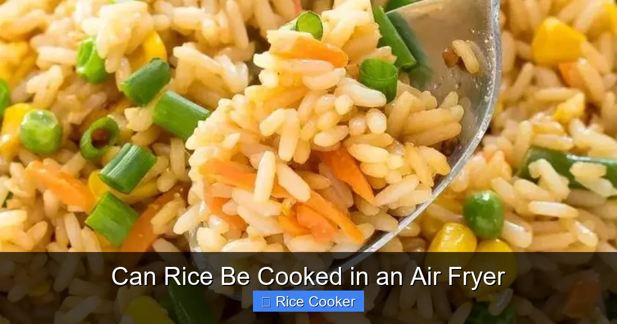 Can Rice Be Cooked in an Air Fryer