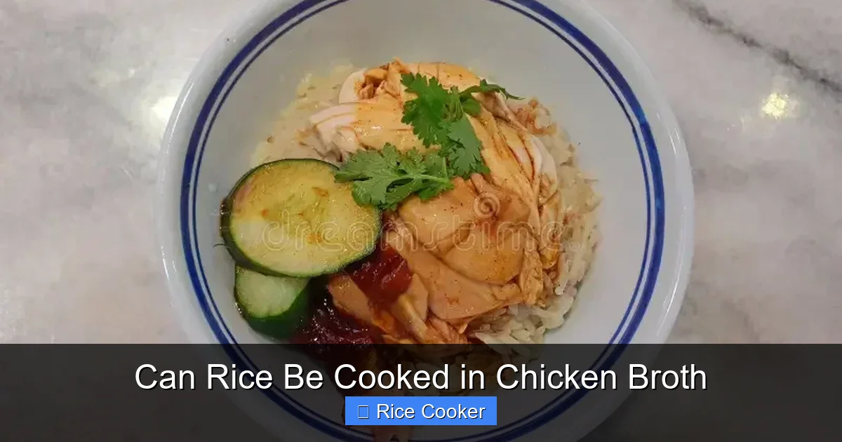 Can Rice Be Cooked in Chicken Broth