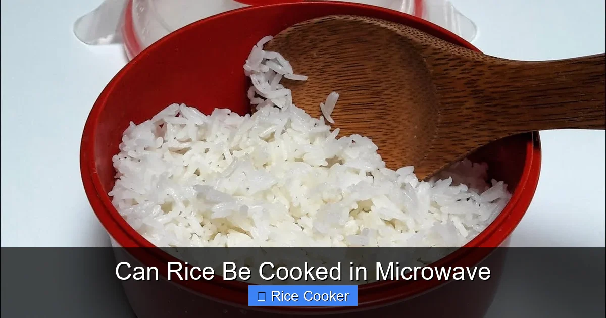 Can Rice Be Cooked in Microwave