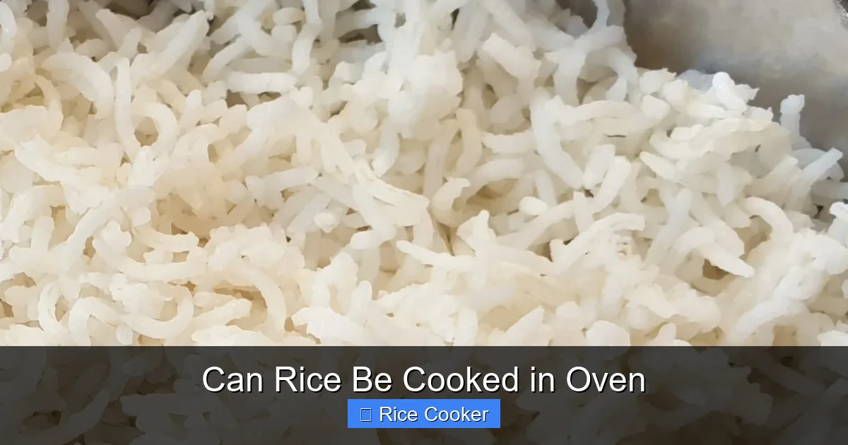 Can Rice Be Cooked in Oven