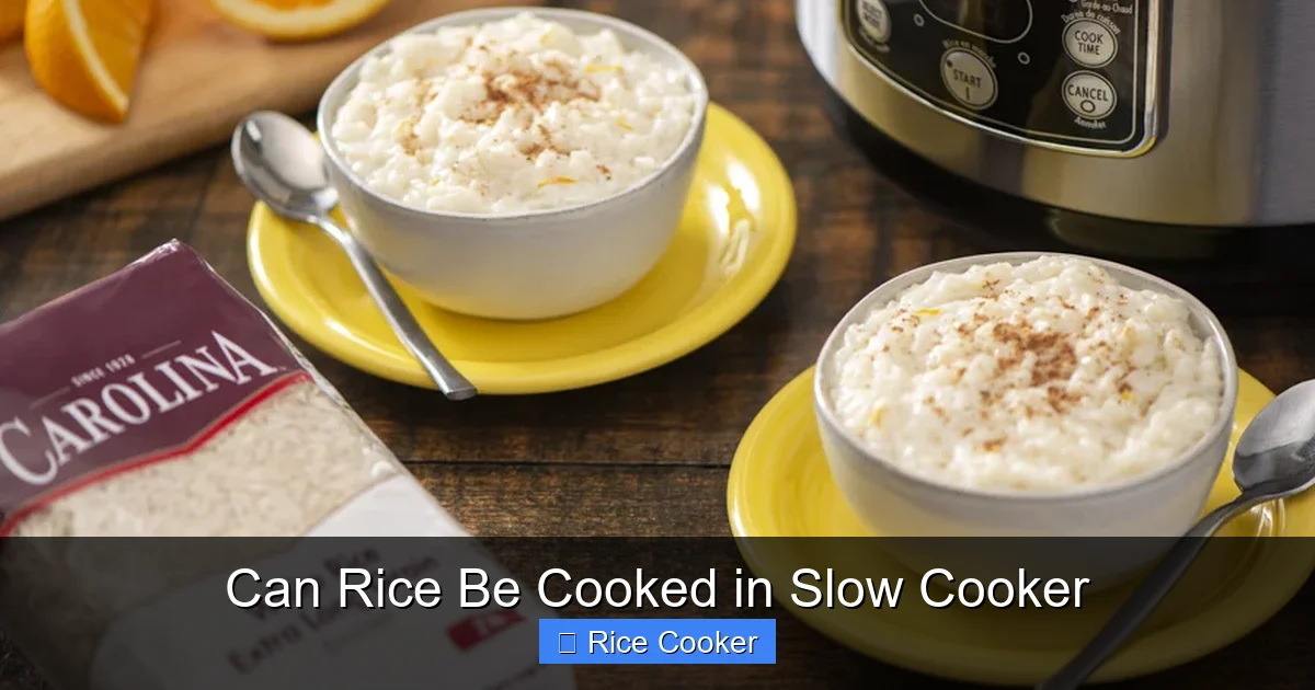 Can Rice Be Cooked in Slow Cooker