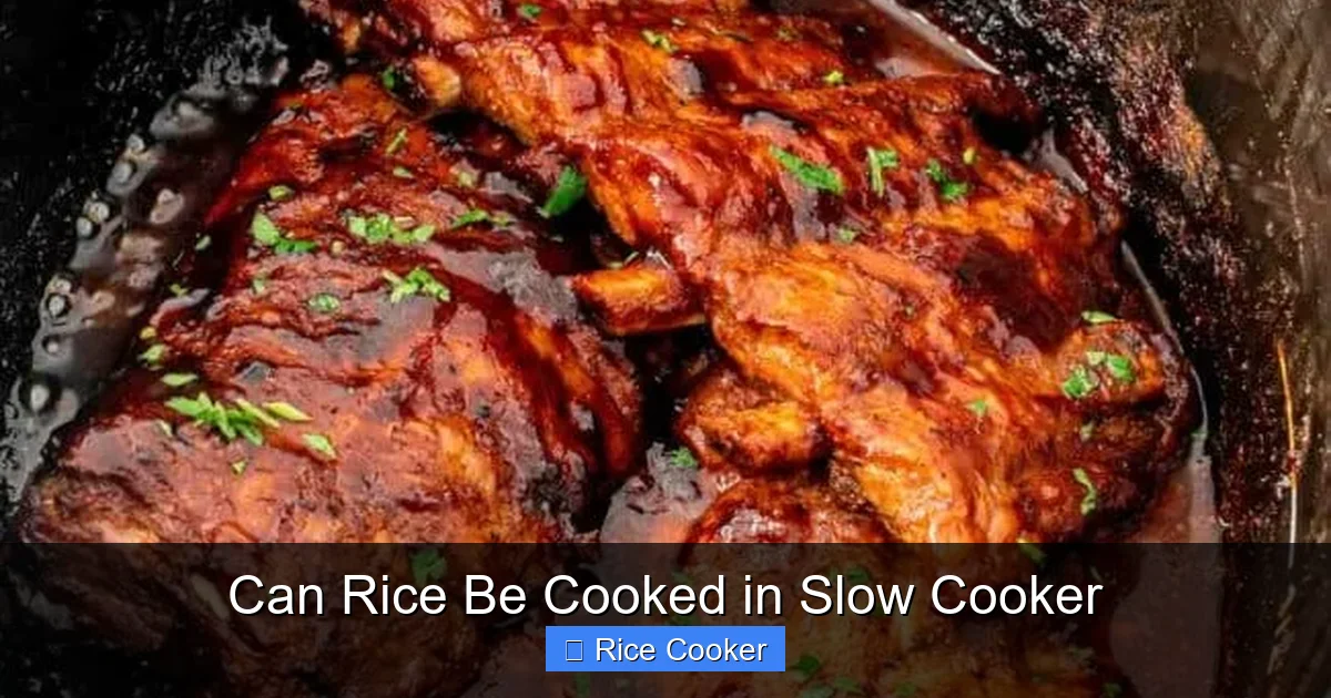Can Rice Be Cooked in Slow Cooker
