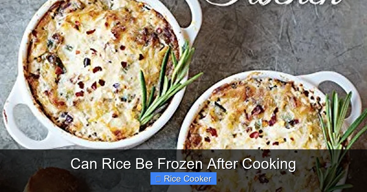 Can Rice Be Frozen After Cooking