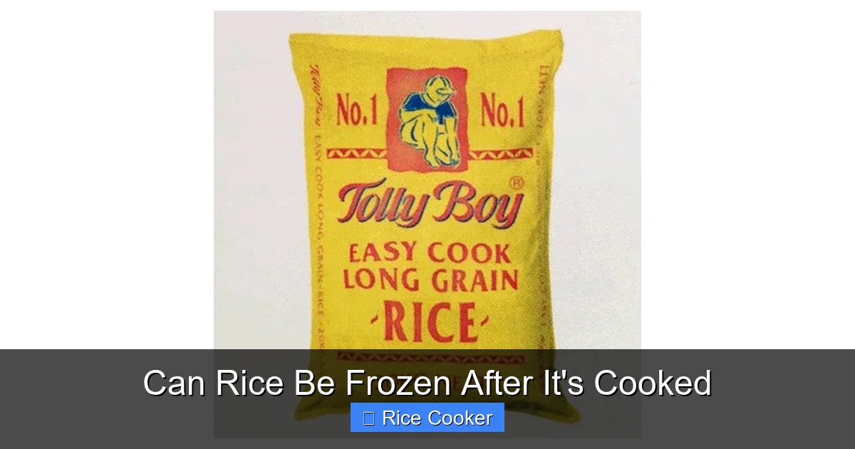 Can Rice Be Frozen After It's Cooked