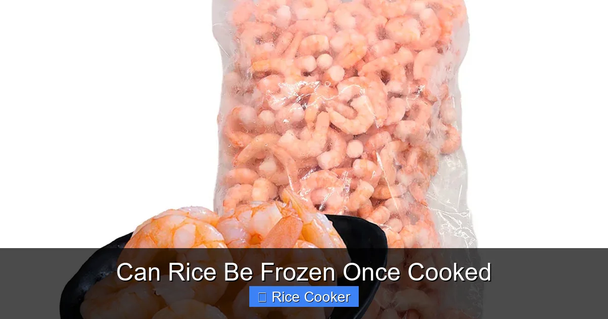Can Rice Be Frozen Once Cooked