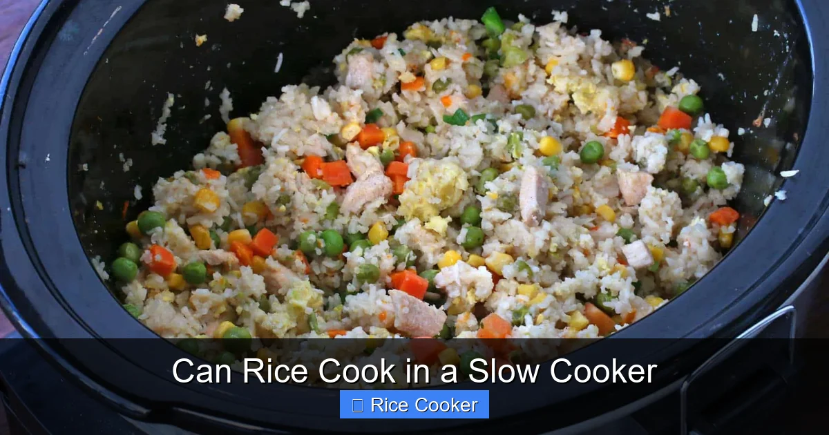Can Rice Cook in a Slow Cooker