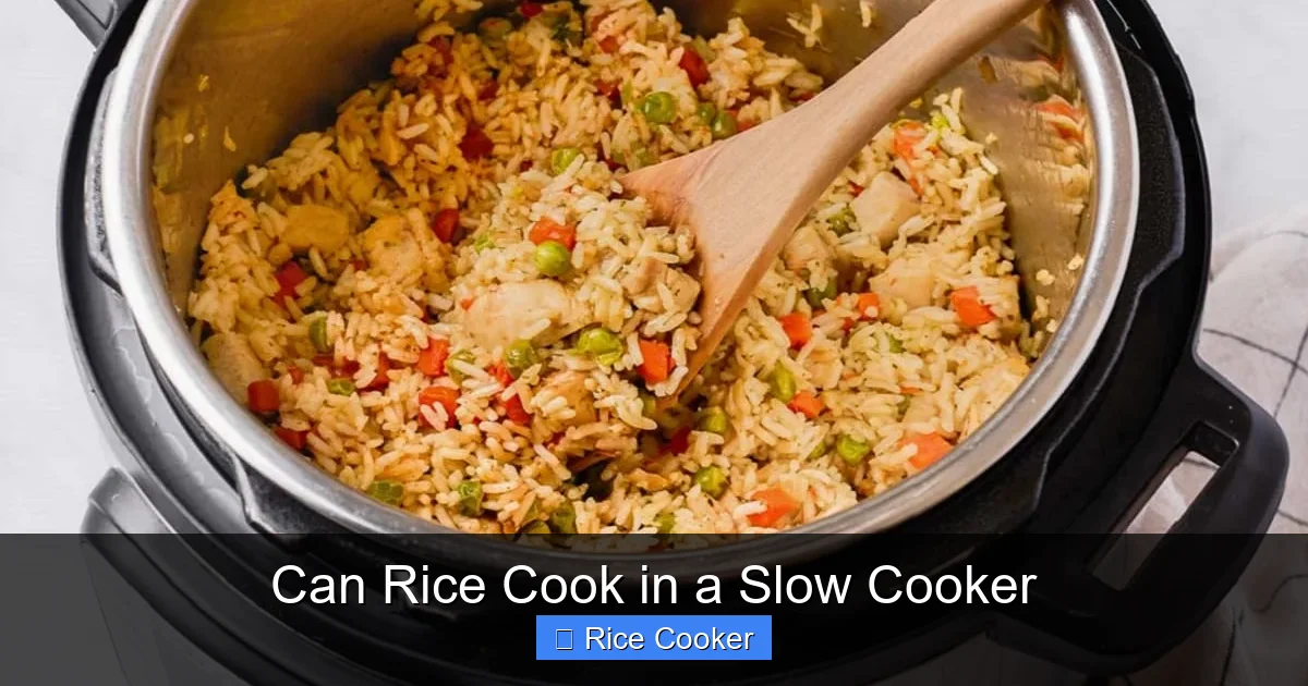 Can Rice Cook in a Slow Cooker