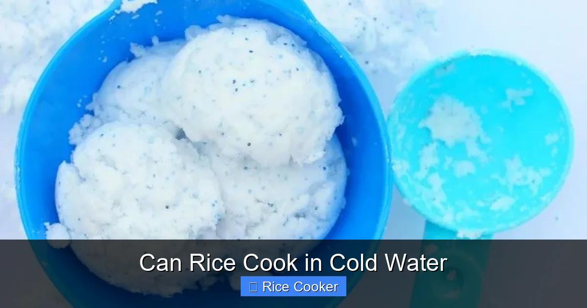 Can Rice Cook in Cold Water
