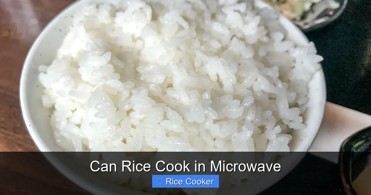 Can Rice Cook in Microwave