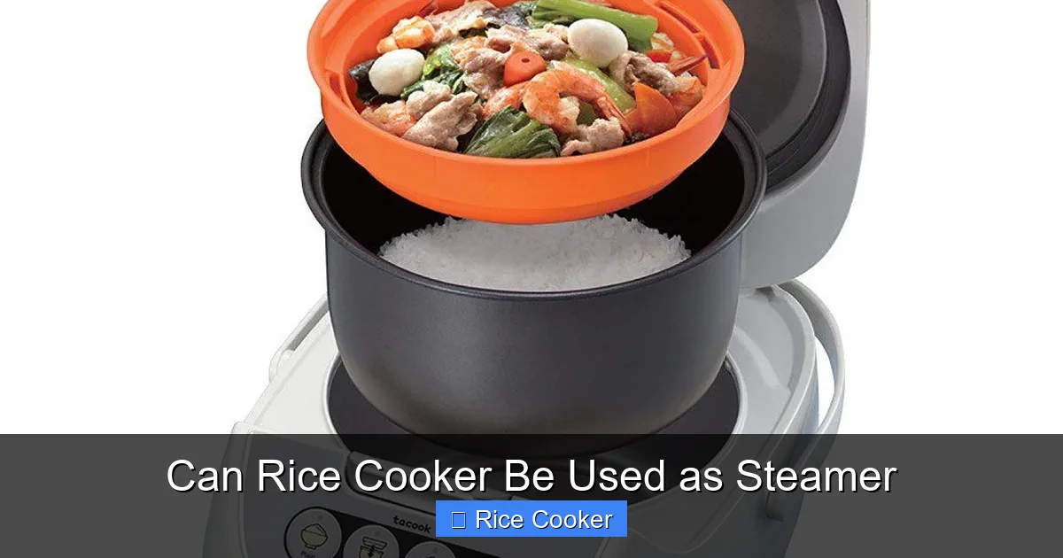 Can Rice Cooker Be Used as Steamer