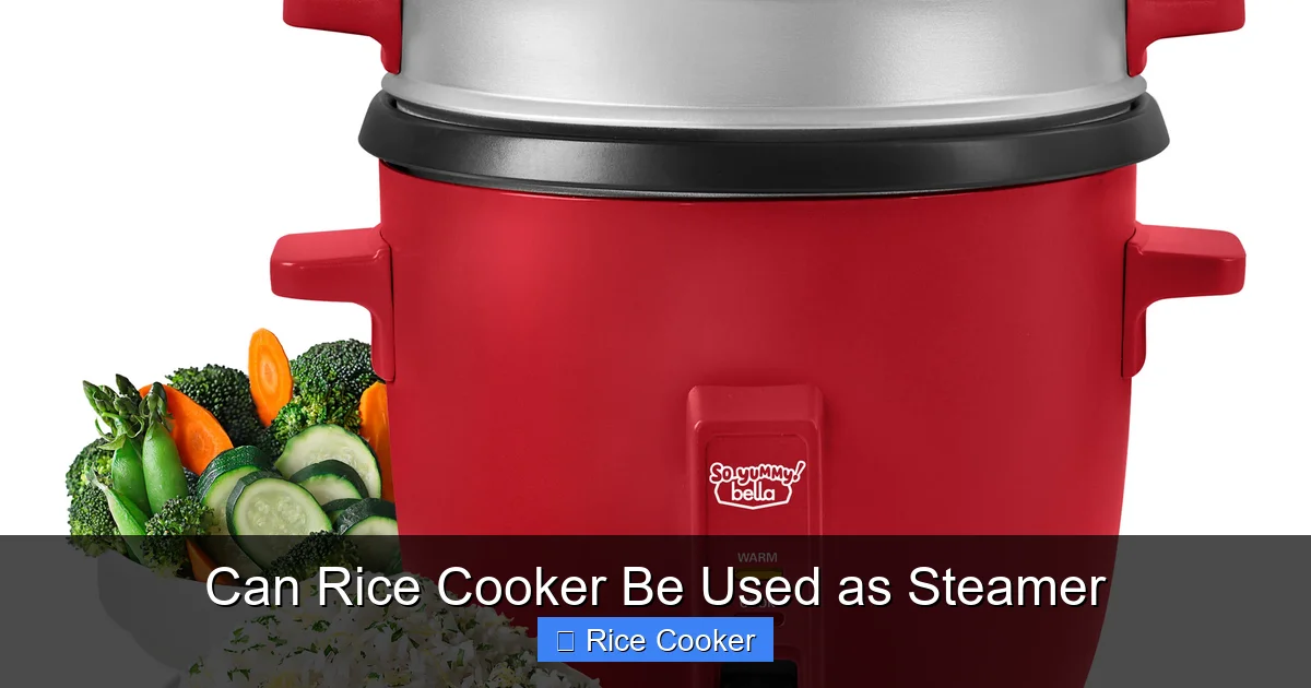 Can Rice Cooker Be Used as Steamer