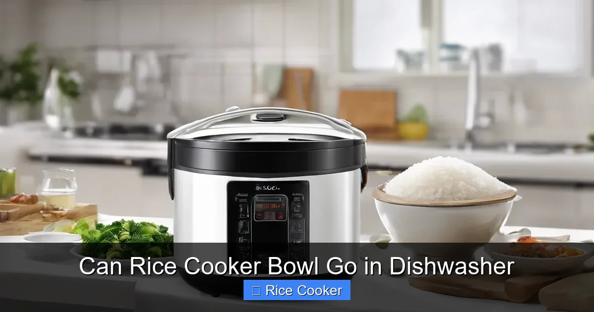 Can Rice Cooker Bowl Go in Dishwasher