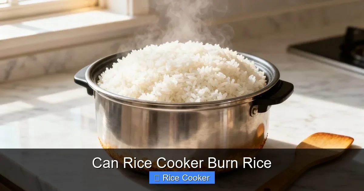 Can Rice Cooker Burn Rice