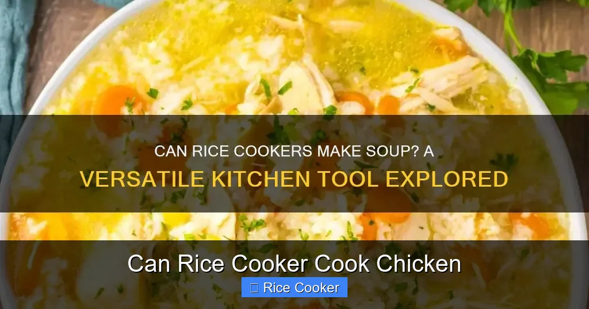 Can Rice Cooker Cook Chicken