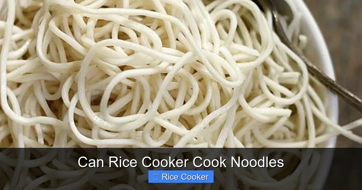 Can Rice Cooker Cook Noodles