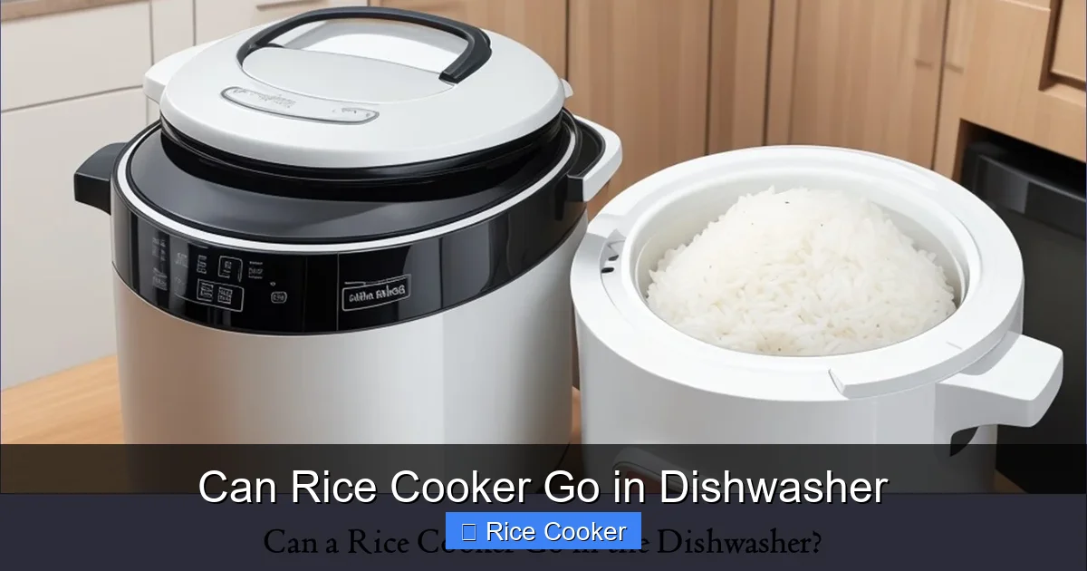 Can Rice Cooker Go in Dishwasher