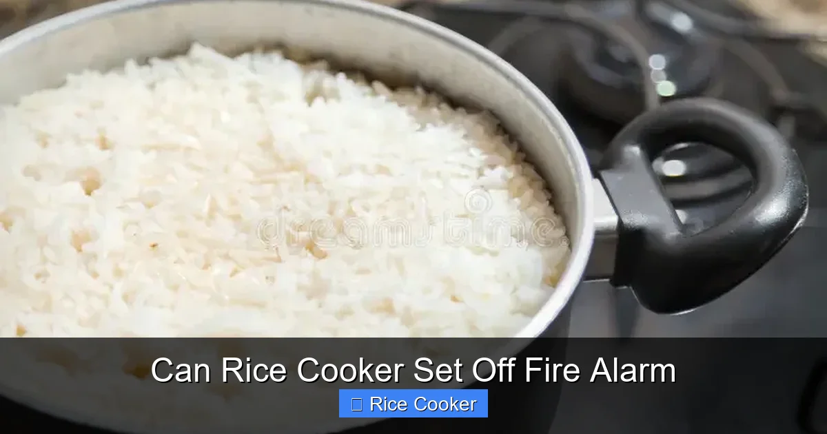Can Rice Cooker Set Off Fire Alarm