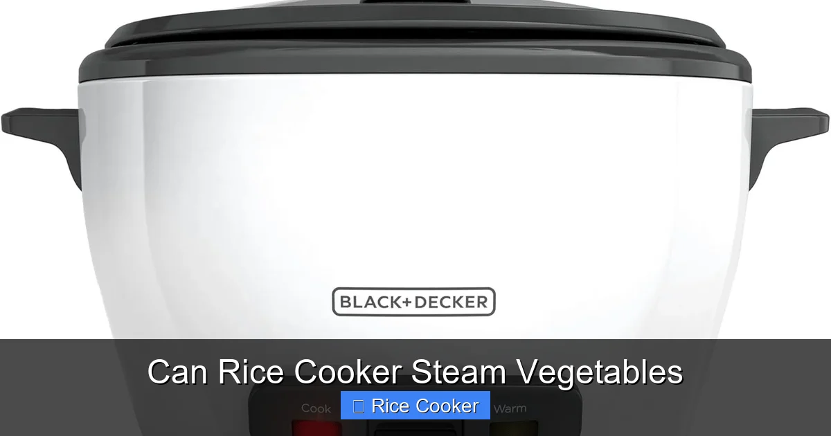 Can Rice Cooker Steam Vegetables