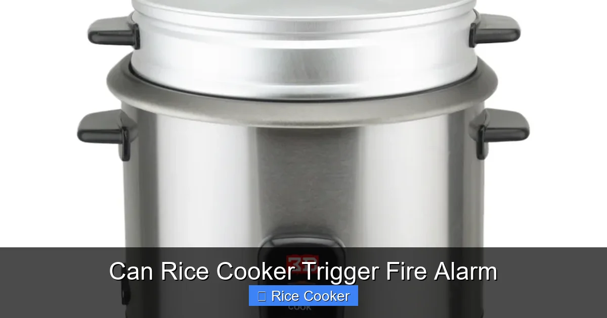 Can Rice Cooker Trigger Fire Alarm