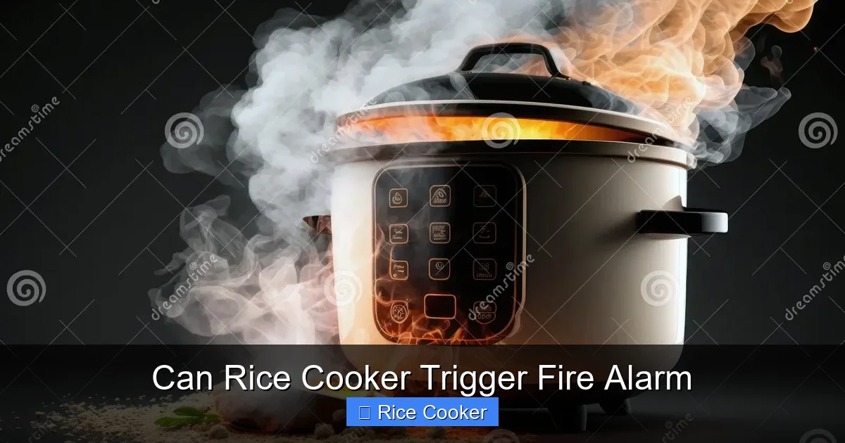 Can Rice Cooker Trigger Fire Alarm