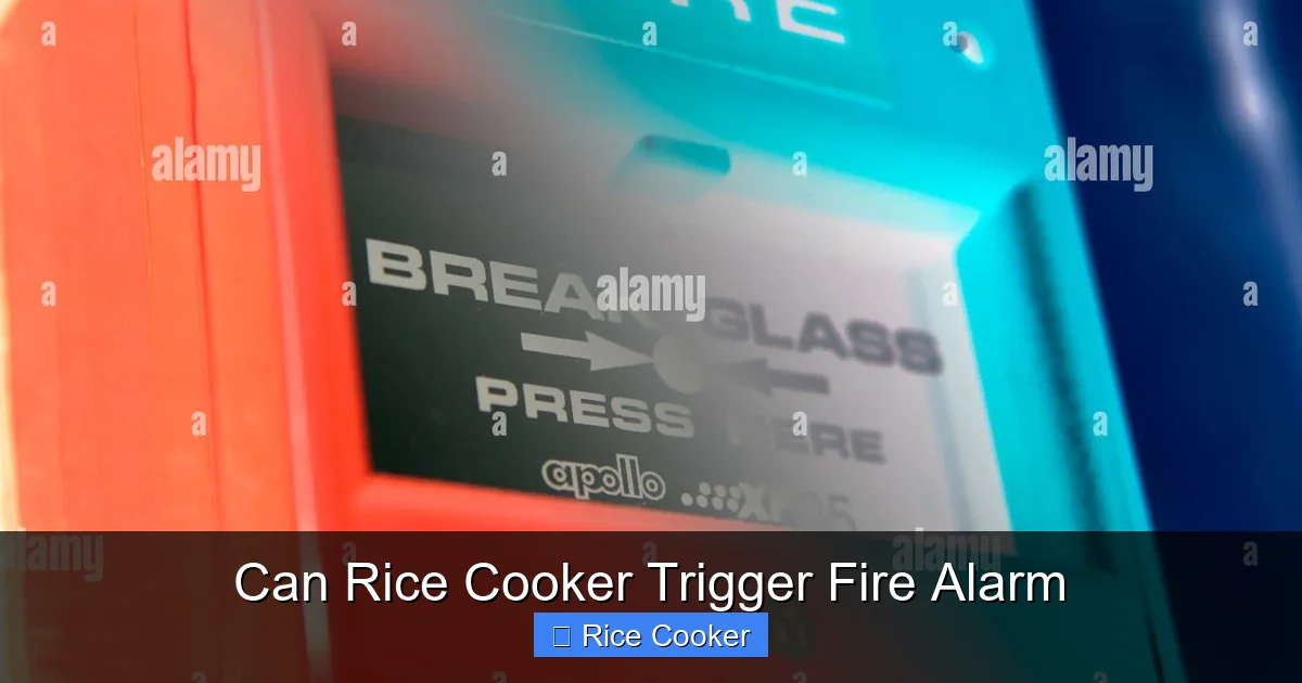 Can Rice Cooker Trigger Fire Alarm