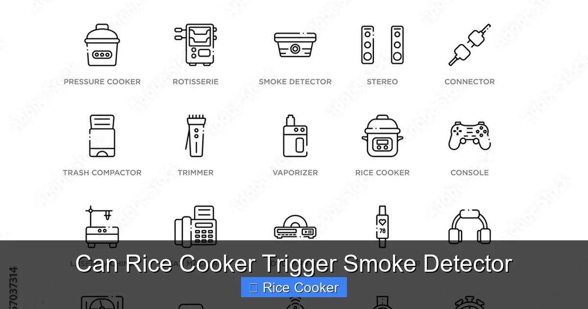 Can Rice Cooker Trigger Smoke Detector