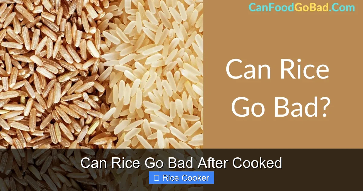 Can Rice Go Bad After Cooked
