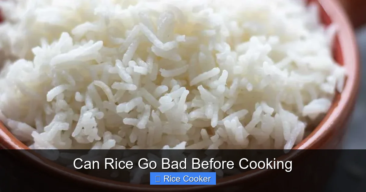Can Rice Go Bad Before Cooking