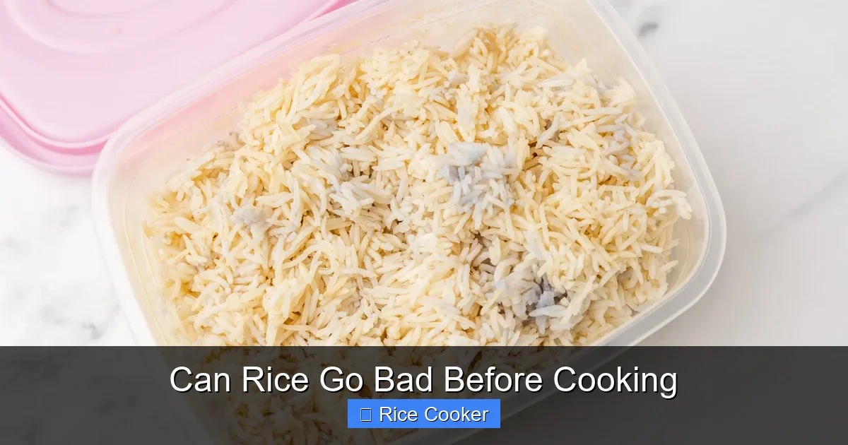 Can Rice Go Bad Before Cooking