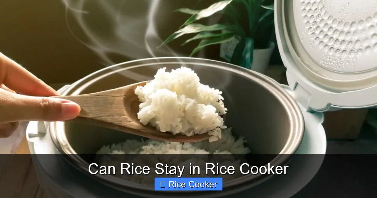 Can Rice Stay in Rice Cooker