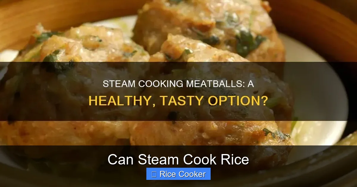 Can Steam Cook Rice