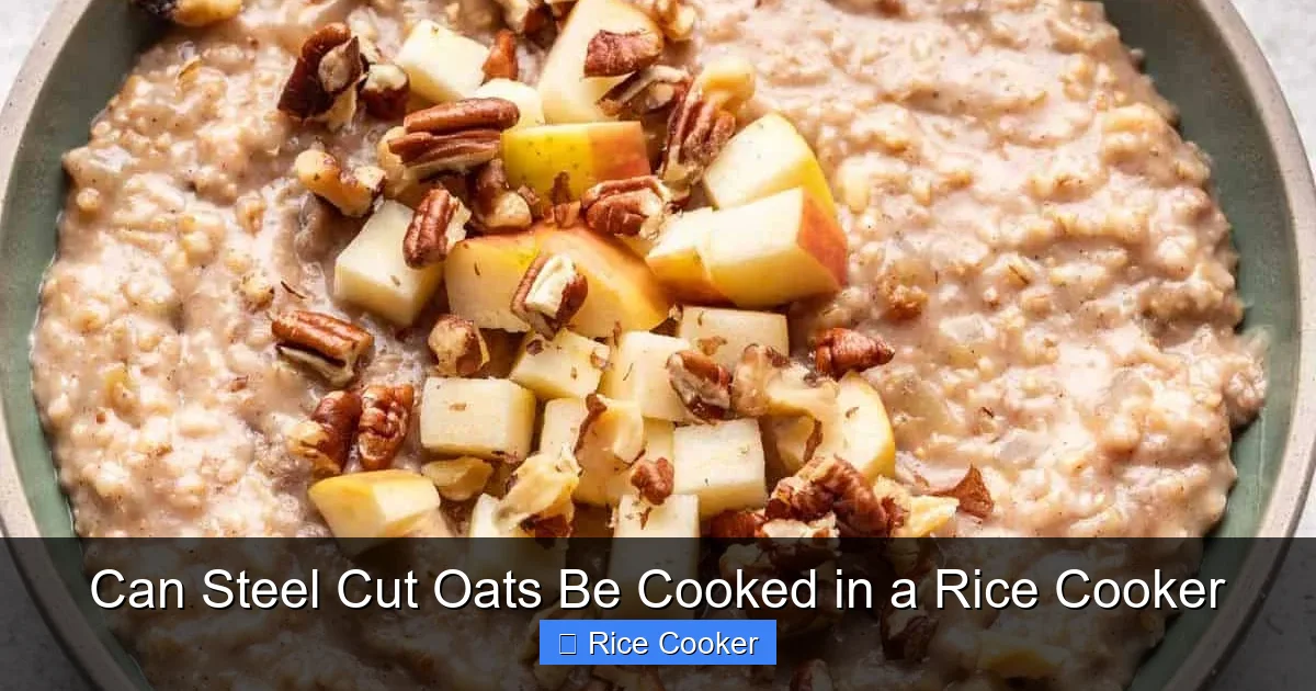 Can Steel Cut Oats Be Cooked in a Rice Cooker