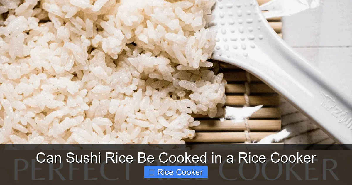 Can Sushi Rice Be Cooked in a Rice Cooker