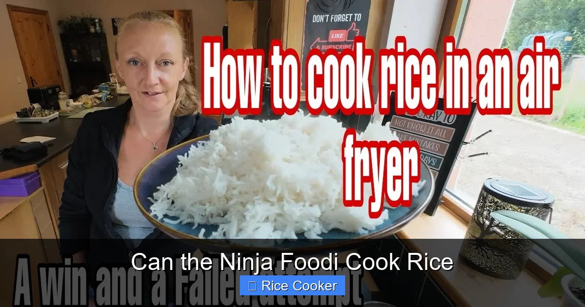 Can the Ninja Foodi Cook Rice