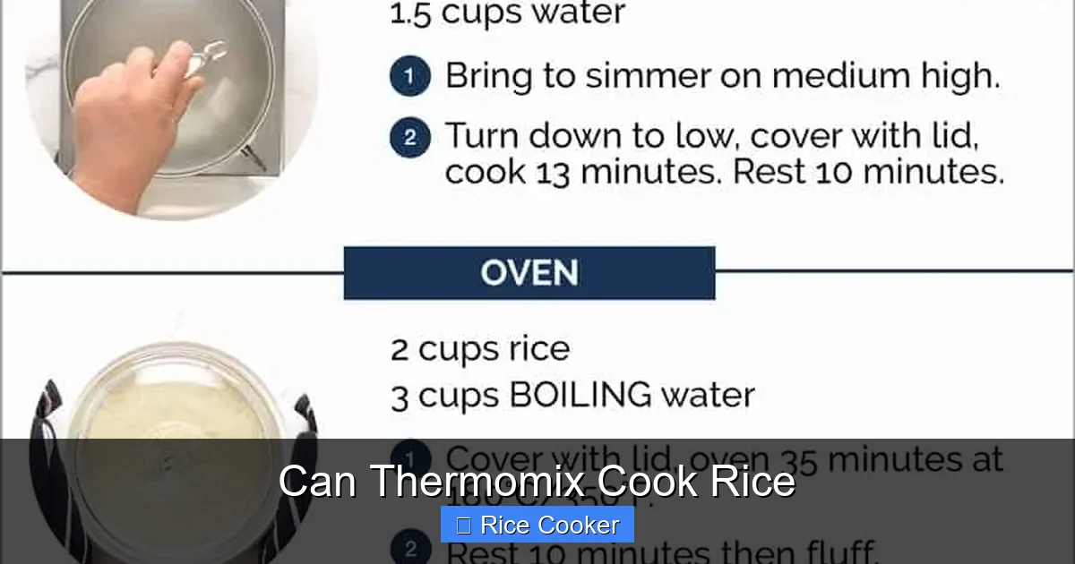 Can Thermomix Cook Rice