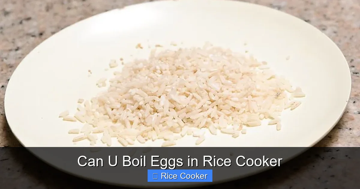 Can U Boil Eggs in Rice Cooker