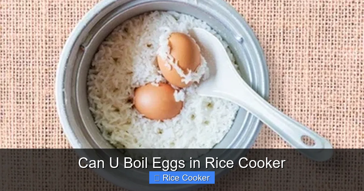 Can U Boil Eggs in Rice Cooker