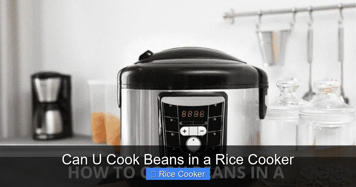 Can U Cook Beans in a Rice Cooker