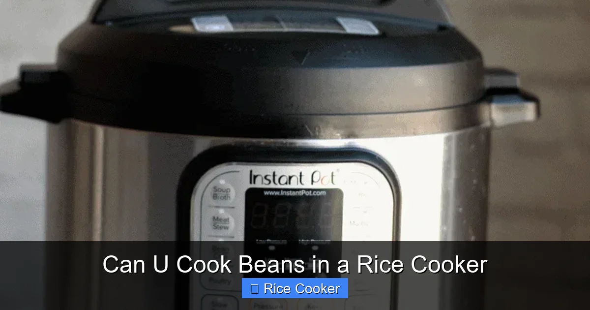 Can U Cook Beans in a Rice Cooker