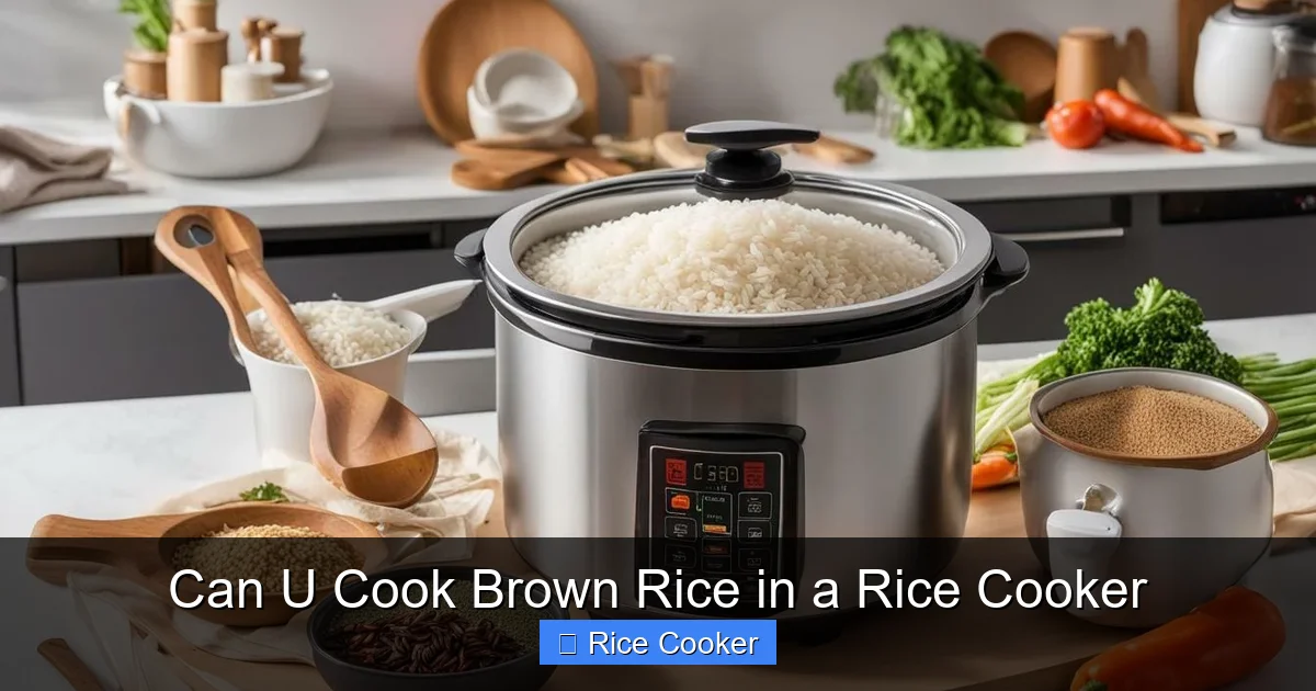 Can U Cook Brown Rice in a Rice Cooker