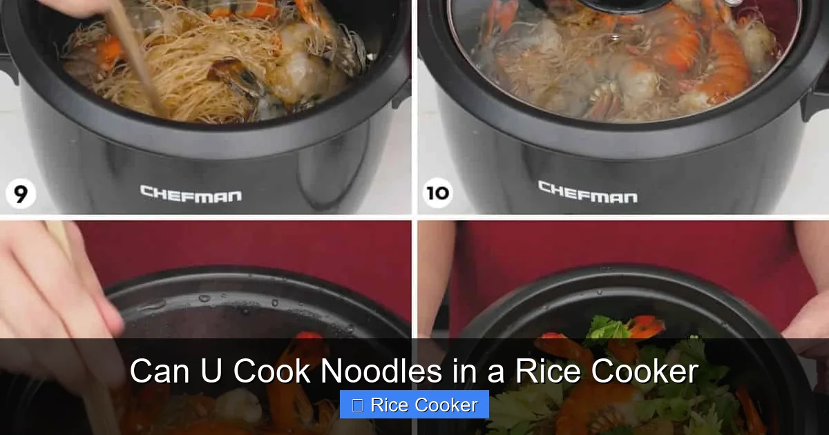 Can U Cook Noodles in a Rice Cooker
