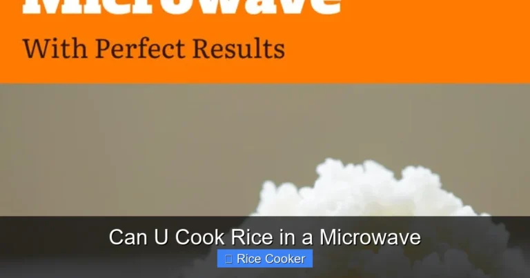 Can U Cook Rice in a Microwave