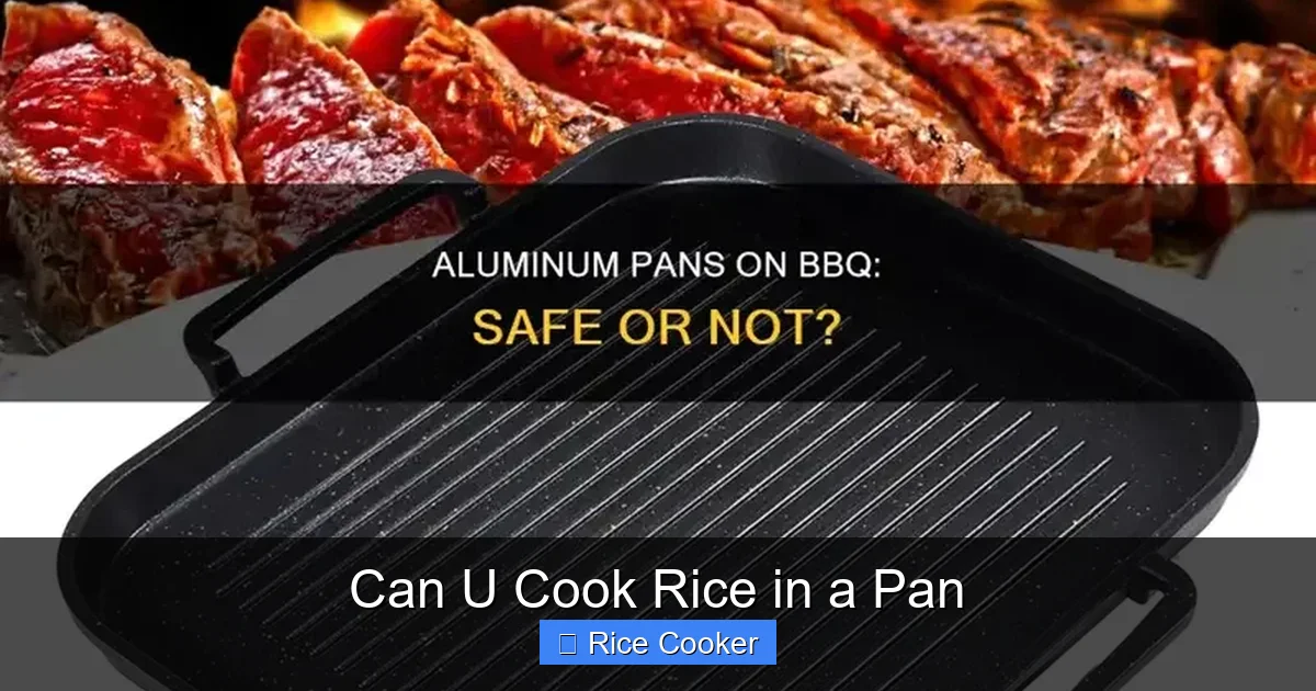 Can U Cook Rice in a Pan