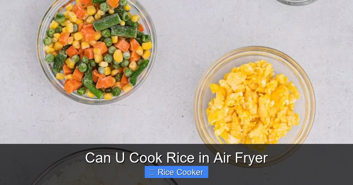 Can U Cook Rice in Air Fryer