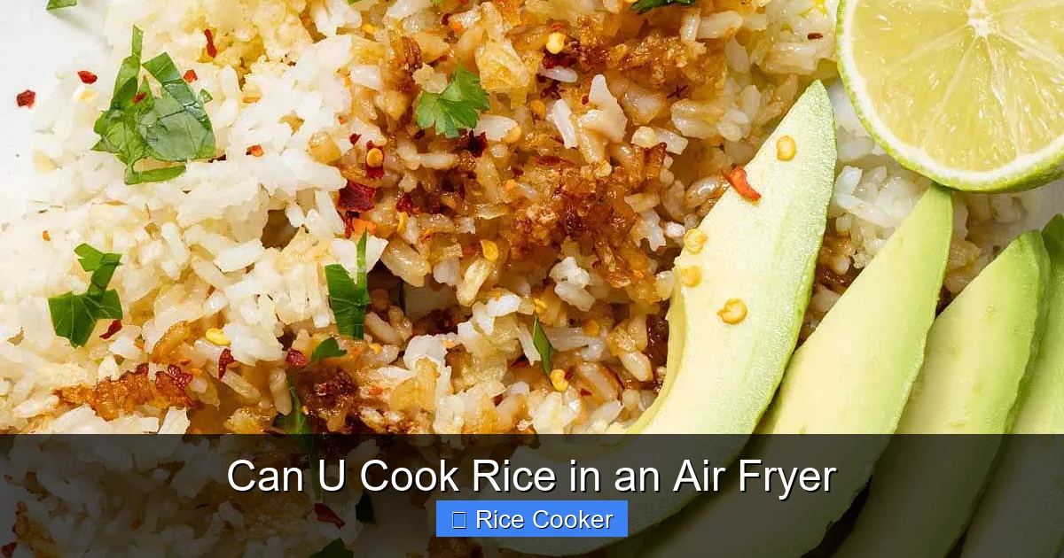 Can U Cook Rice in an Air Fryer