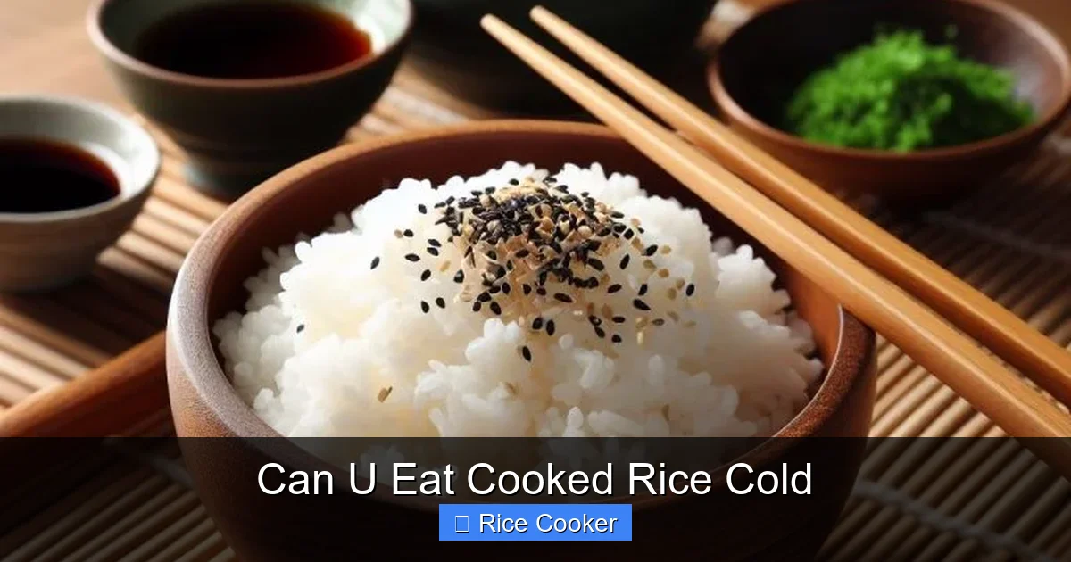 Can U Eat Cooked Rice Cold