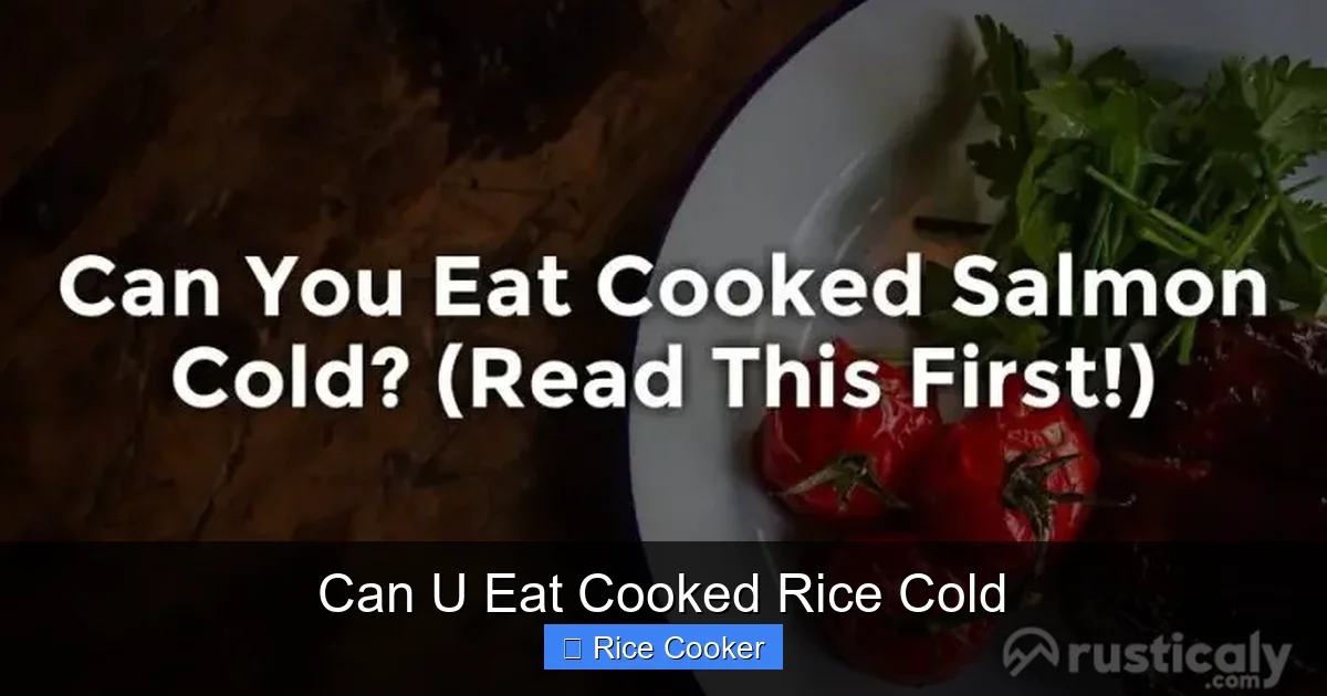 Can U Eat Cooked Rice Cold